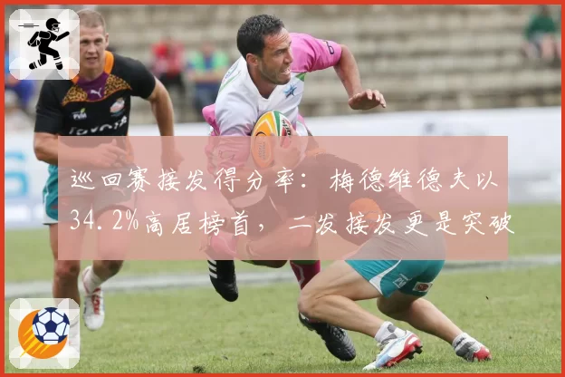 巡回赛接发得分率：梅德维德夫以34.2%高居榜首，二发接发更是突破40%