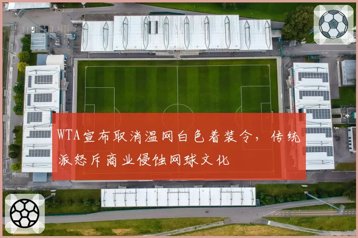 WTA宣布取消温网白色着装令，传统派怒斥商业侵蚀网球文化